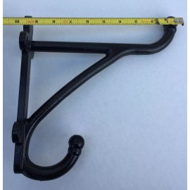 Amish Made New Heavy Duty Black Powder Coated Malleable Iron 10" Horse Harness Hook Tack