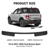 Hellet Rear Bumper Protector for Ford 2021-2025 Bronco Sport Accessories