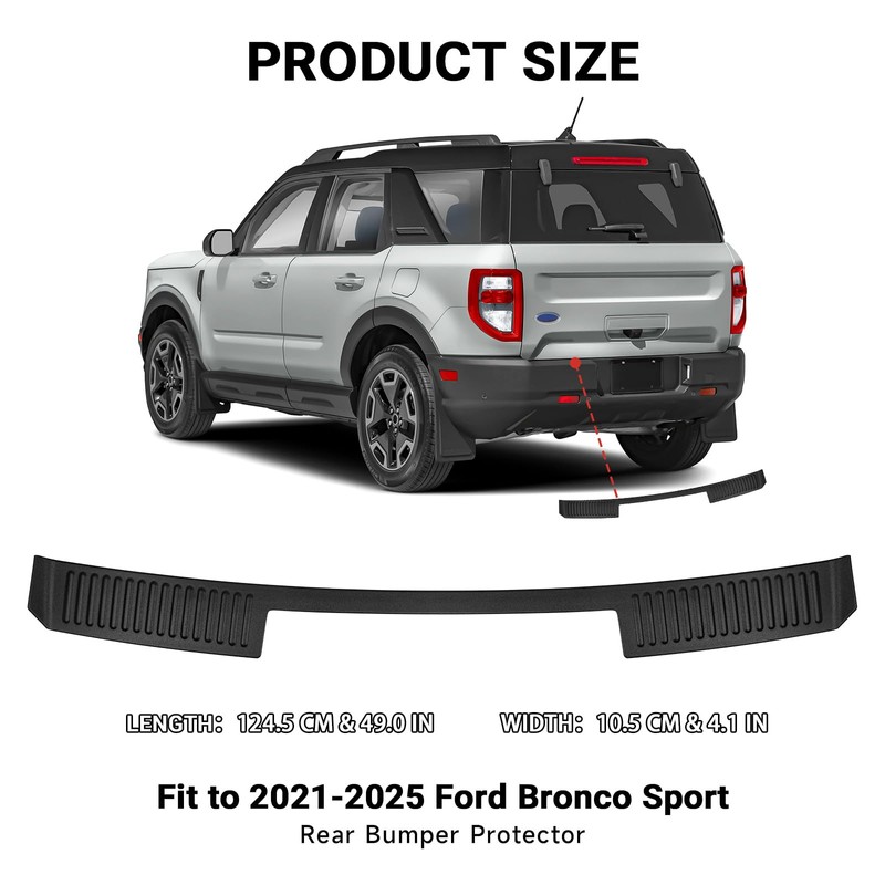 Hellet Rear Bumper Protector for Ford 2021-2025 Bronco Sport Accessories