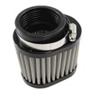 Ager 48mm Oval Power Filter, Stainless Steel, Black