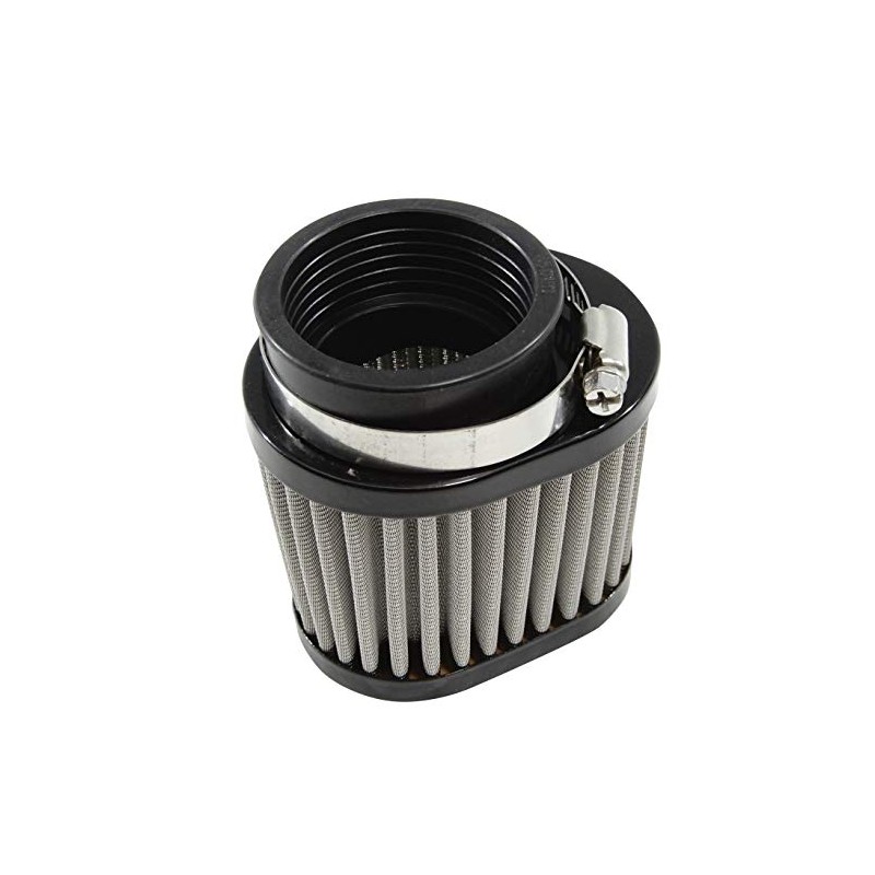 Ager 48mm Oval Power Filter, Stainless Steel, Black