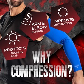 Bucwild Sports 1 Pair Arm Cooling Sun Protection Compression Arm Sleeves - Youth & Adult Sizes - Baseball Basketball Golf Tennis Running (Pink, Large (adult)