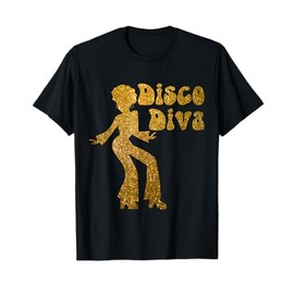 Disco Diva - Retro 70's Seventies Retro Disco Ball T-Shirt