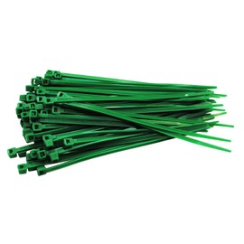 Pack of 100 Cable Ties Green 200 mm x 4.8 mm Craftsman Quality Cable Ties Short 20 cm 22.2 kg Tensile Force