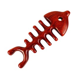 FOMIYES 1pc Wooden Fish Bone Shaped Comb Natural Creative Massage Tool for Scalp Relaxation Gentle for Skin and Design