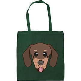 Hippowarehouse Dachshund - dog Tote Shopping Gym Beach Bag 42cm x38cm, 10 litres