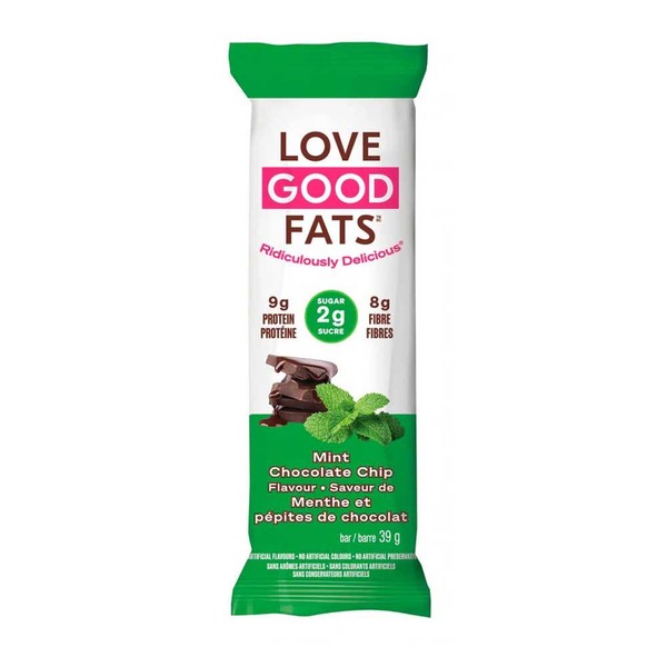 Love Good Fats Mint Chocolate Chip Snack Bar 39 g