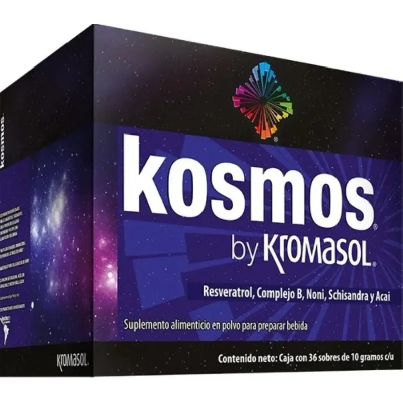 Kit Kromasol: Supernova Energía 36 Sobres Sabor Cereza + Kosmos