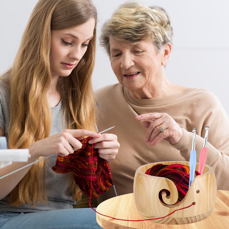 Wooden Yarn Bowl