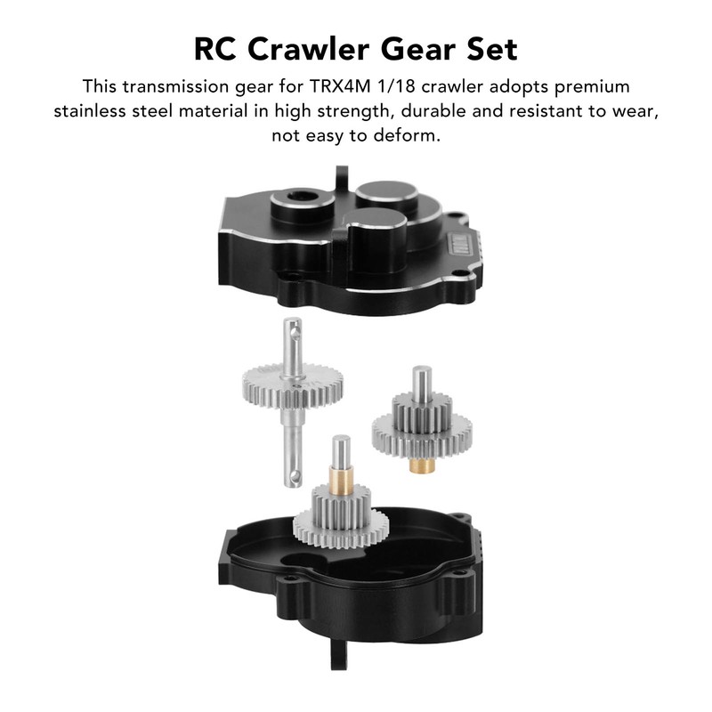 RC Crawler Gear Set Stainless Steel Easy Installation Light Precise