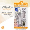 BooginHead Pacifier Clip Pacifier Holder PaciGrip 2-Pack, Pink Rainbows