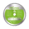 Evolution Power Tools F255TCT-24T (Fury) Multi-Material TCT Blade Cuts Wood,