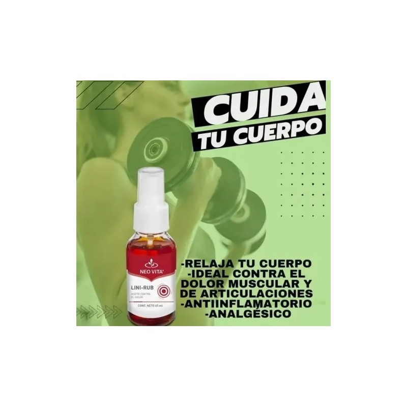 Lini Rub Neovita Relajante Muscular Antinflamatorio Analges