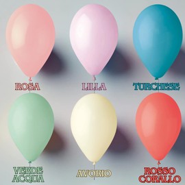 HONOS Organic 50 Balloons Birthday Biodegradable Colourful Balloons Pastel Decoration Birthday Balloons Baby Shower Decoration Birthday Balloons Rainbow