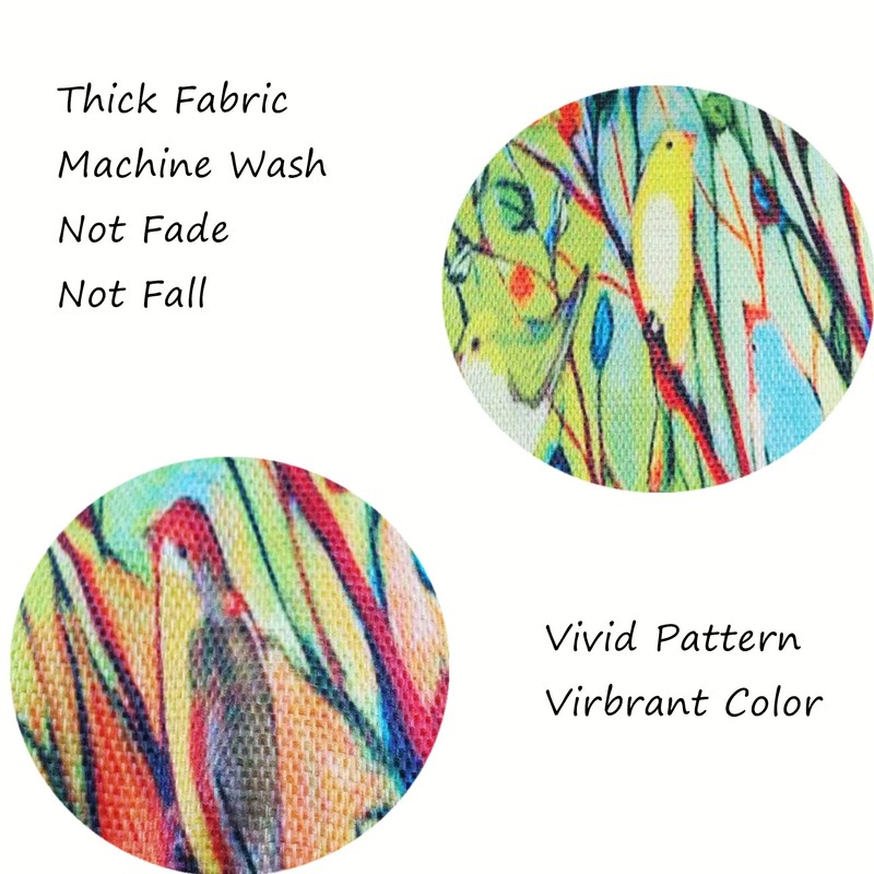 Unibedding Set of 4 Throw Pillow Covers Cases, Cotton Linen