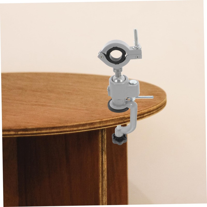 LALAFINA Aluminum Rotating Electric Drill Stand Holder Versatile Bench Vise