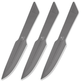 REAT Throwing Knives - 3 Piece, 10.5" Heavy Duty Throwing Knife with 440 Stainless Steel, Includes Sheath for Safe Storage,Ninja Kunai Knife for Competition,Training,Recreation,Gifts for Men Women