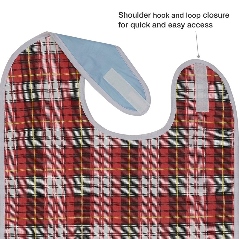 Modaliv 3-Pack Premium Adult Bibs – Waterproof, Reusable Clothing Protector