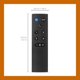 WiZ Remote - Pack of 2 - Works with All WiZ Connected Products - Turn Lights On or Off, Brighten or Dim The Room - Control with WiZ Connected App or Voice Assistant - No Hub Required - Black