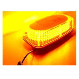 Amber 12V 240 LED Light Bar Roof Top Emergency Beacon Warning Flash Strobe w/Magnetic Base
