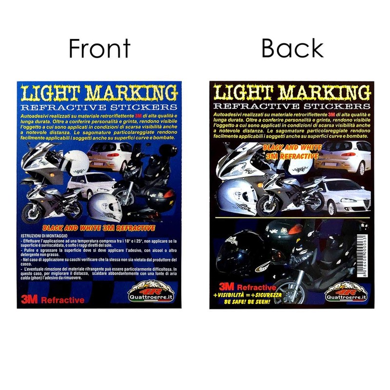 Quattroerre 1111 Reflective Sticker Flames