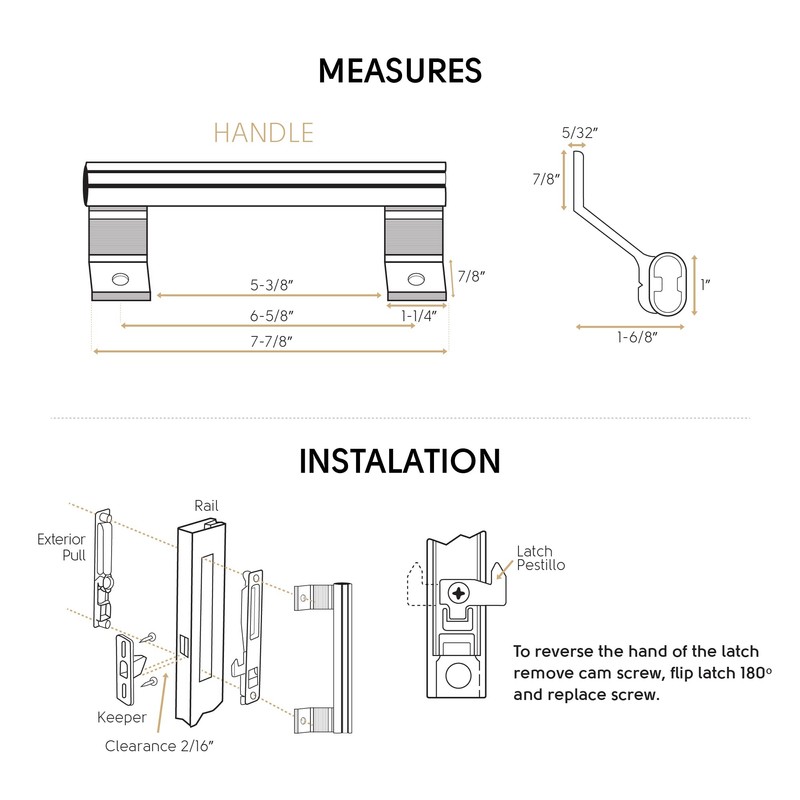 T-HAKEN Sliding Door Handle Pull – New Update Sliding Glass