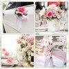 Kesote 50Pcs Artificial Flower Rose Heads Without Stems - Pink