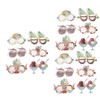 18pcs Paper Eyeglasses 6 Styles Funny Hawaiian Paper Sunglasses for