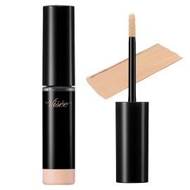 Visee Extra Skinny Concealer, 01, Light Beige, 0.2 oz (4 g), Chip Concealer, Extra Fine Point, High Cover