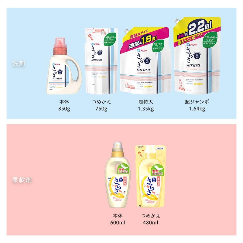 さらさ 柔軟剤 本体 600mL