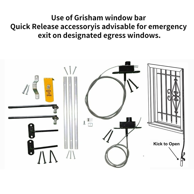 WB-QR/Window Bar Quick Release Kit,Black