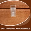 VILLCASE 12 Sets Acrylic Lock Hasp, Mini Hinge Hasp Buckle,