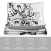 Floral Quilt Set Queen 3 Pieces Grey Floral Quilt Coverlet