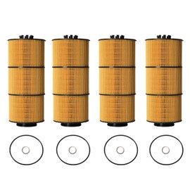 4 pcs LF17810 Oil/Lube Filter Compatible with DD13, DD15 and DD16 Diesel Engines 2020 and on, OE#P582506 A4711800009 A4711800209 A4721842325