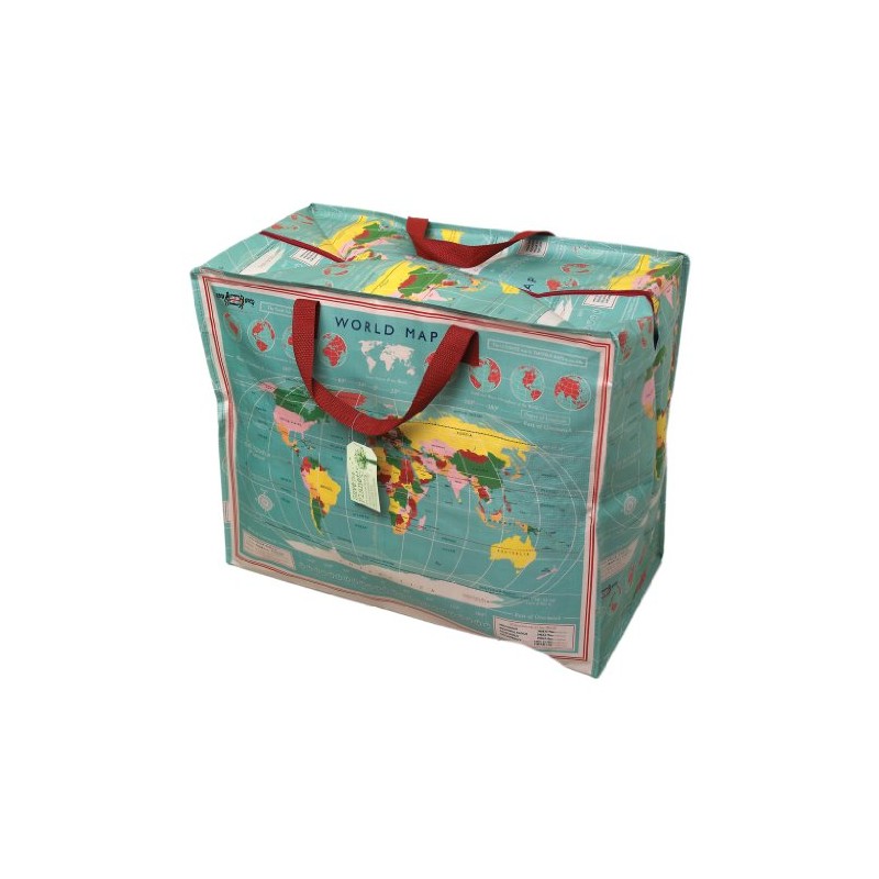 REX LONDON Large Storage Bag with Zip - Strong and