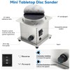 Mini Tabletop Disc Sander, 4” Electric Bench Sanding Machine with