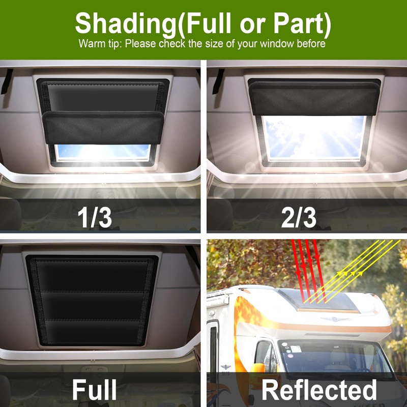 RV Skylight Cover, Vent Cover for Roof16 ¼ (L) x