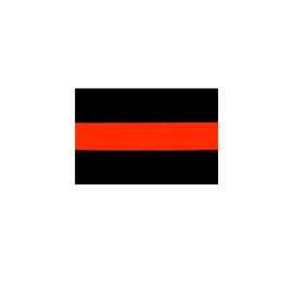 Thin Red Line Decal 1.5" SMALL (For License Plate Application)