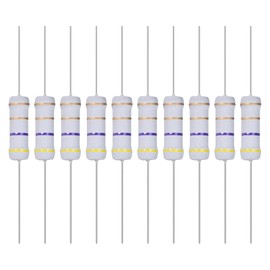YOKIVE Pack of 30 Metal Oxide Layer Resistors Axis Line Resistance Hold Normal Circuit Operation Large for Electric Current Equipment (Grey 2 W 4.7 Ohm)