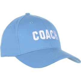 Coach - Gorra de béisbol para entrenar, color azul real, rojo, verde, azul marino, negro para hombre y mujer, Azul Carolina, Talla única