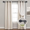 TANGWIN 2 Pack Black Curtain Rods for Windows 48 to