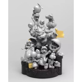 UNPAINTED Mario Characters Diorama 3d Printed Model Kit