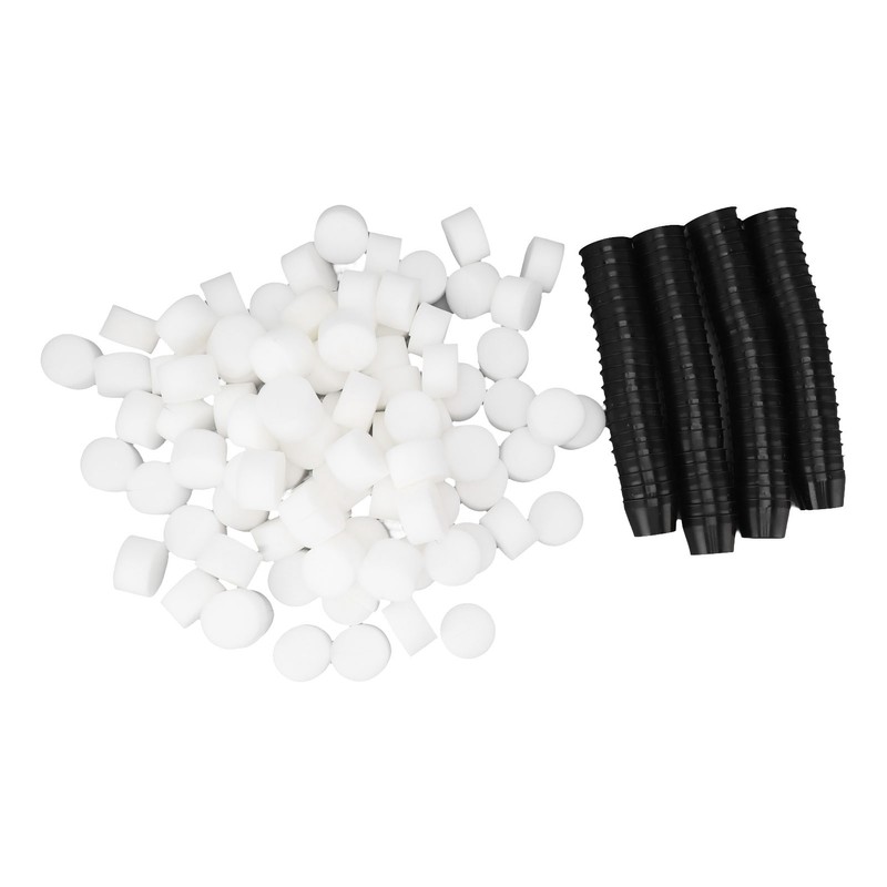 100PCS Net Cups with 100PCS Sponges Plastic Breathable Bottomless Garden