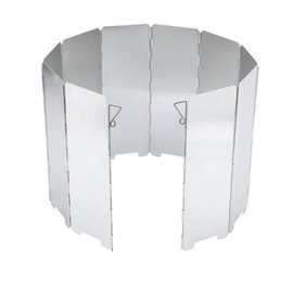 ETOPARS 10 Plate Foldable Burner Windshield Outdoor Camping Cooker Picnic BBQ Cooking Gas Stove Wind Screen Windproof Aluminum