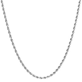 ROQUE Necklace, Chain, Single Item, Surgical Stainless Steel, Hypoallergenic, Stainless Steel, No Gemstone