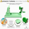 Vollum Japanese Turning Vegetable Spiralizer, Veggie Spiralizer For Fresh Zucchini,