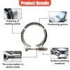 UHANBUT 2.5 Inch Car V Band Clamp, Automotive Exhaust Tube