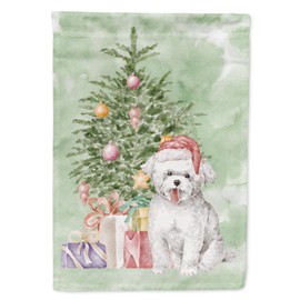Caroline's Treasures CK8253GF Bichon Frise Puppy and Tree Garden Flag Mailbox Flag Decorative Yard Flag Banner Outside Patio Artwork Yard Flower Beds, Garden Size, Multicolor