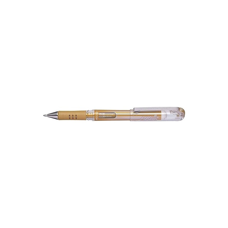 Pentel 1.0mm Tip Hybrid Gel Grip Dx Metallic Gold Ink