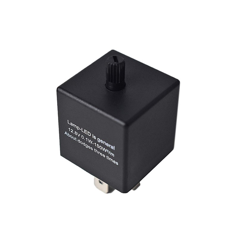 DKMOTORK 0051 3-Pin CF13 JL-02 Adjustable Electronic Flasher Relay for